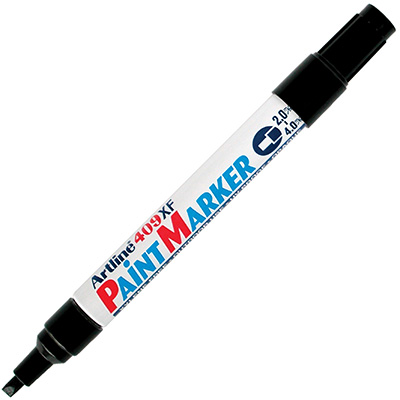 Image for ARTLINE 409 PAINT MARKER CHISEL 4.0MM BLACK from That Office Place PICTON