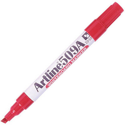 Image for ARTLINE 509A WHITEBOARD MARKER CHISEL 5MM RED from That Office Place PICTON