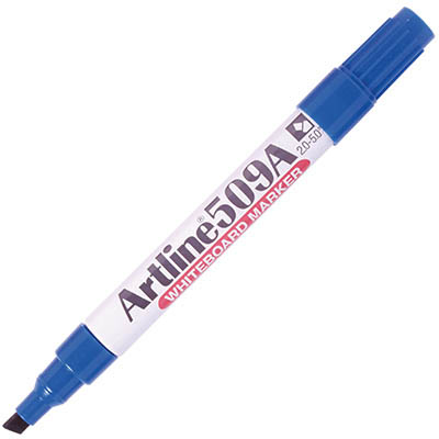 Image for ARTLINE 509A WHITEBOARD MARKER CHISEL 5MM BLUE from York Stationers