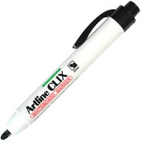 artline 573 clix retractable whiteboard marker bullet 1.5mm black
