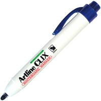 artline 573 clix retractable whiteboard marker bullet 1.5mm blue