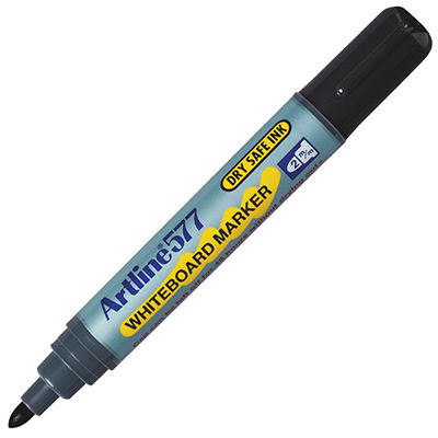 Image for ARTLINE 577 WHITEBOARD MARKER BULLET 3MM BLACK from That Office Place PICTON