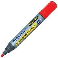 artline 577 whiteboard marker bullet 3mm red