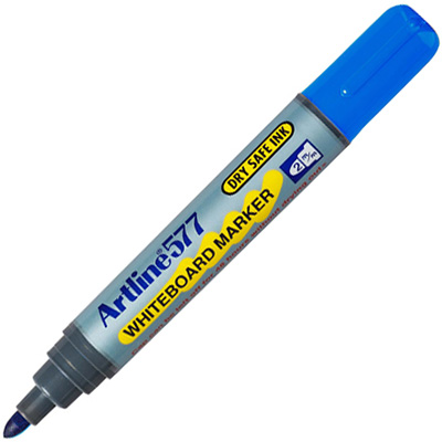 Image for ARTLINE 577 WHITEBOARD MARKER BULLET 3MM BLUE from SNOWS OFFICE SUPPLIES - Brisbane Family Company