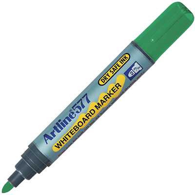 Image for ARTLINE 577 WHITEBOARD MARKER BULLET 3MM GREEN from Challenge Office Supplies