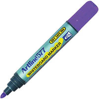 artline 577 whiteboard marker bullet 3mm purple