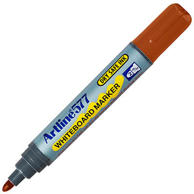 Image for ARTLINE 577 WHITEBOARD MARKER BULLET 3MM BROWN from That Office Place PICTON