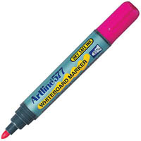 artline 577 whiteboard marker bullet 3mm pink