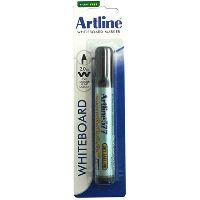 artline 577 whiteboard marker bullet 3mm black hangsell