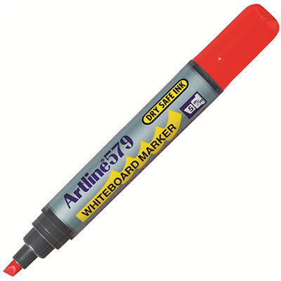 Image for ARTLINE 579 WHITEBOARD MARKER CHISEL 5MM RED from That Office Place PICTON