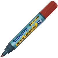 artline 579 whiteboard marker chisel 5mm brown