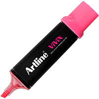 artline vivix highlighter chisel pink