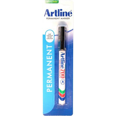 Image for ARTLINE 700 PERMANENT MARKER BULLET 0.7MM BLACK HANGSELL from That Office Place PICTON