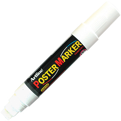 Image for ARTLINE POSTER MARKER TEMPERA INK BULLET 12MM WHITE from That Office Place PICTON