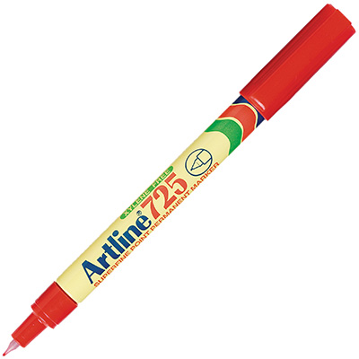 Image for ARTLINE 725 PERMANENT MARKER BULLET 0.4MM RED from That Office Place PICTON