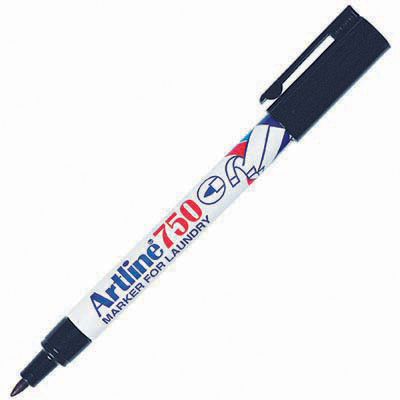 Image for ARTLINE 750 LAUNDRY MARKER BULLET 0.7MM BLACK from Challenge Office Supplies
