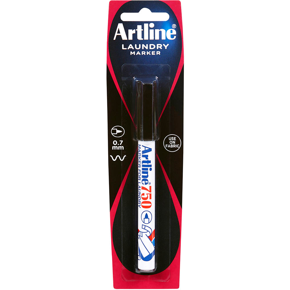 Image for ARTLINE 750 LAUNDRY MARKER BULLET 0.7MM BLACK HANGSELL from That Office Place PICTON