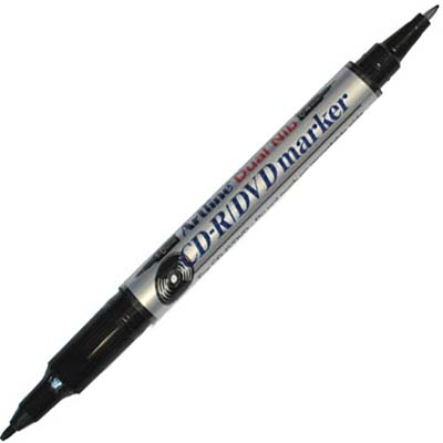 Image for ARTLINE 841T DUAL NIB CD/DVD MARKER BULLET 0.4/1.0MM BLACK from That Office Place PICTON