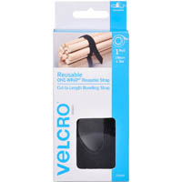 velcro brand® one-wrap® reusable strap 19mm x 3m black