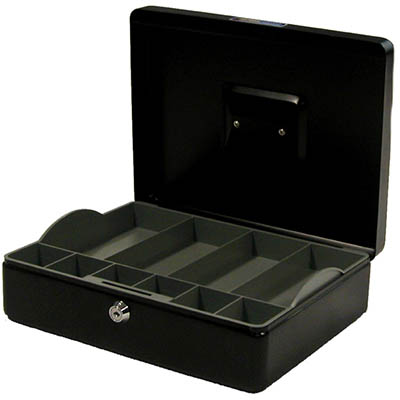 Image for ESSELTE CLASSIC CASH BOX 300 X 230 X 90MM SIZE 12 BLACK from Office Fix - WE WILL BEAT ANY ADVERTISED PRICE BY 10%