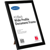 carven document frame plastic a3 black