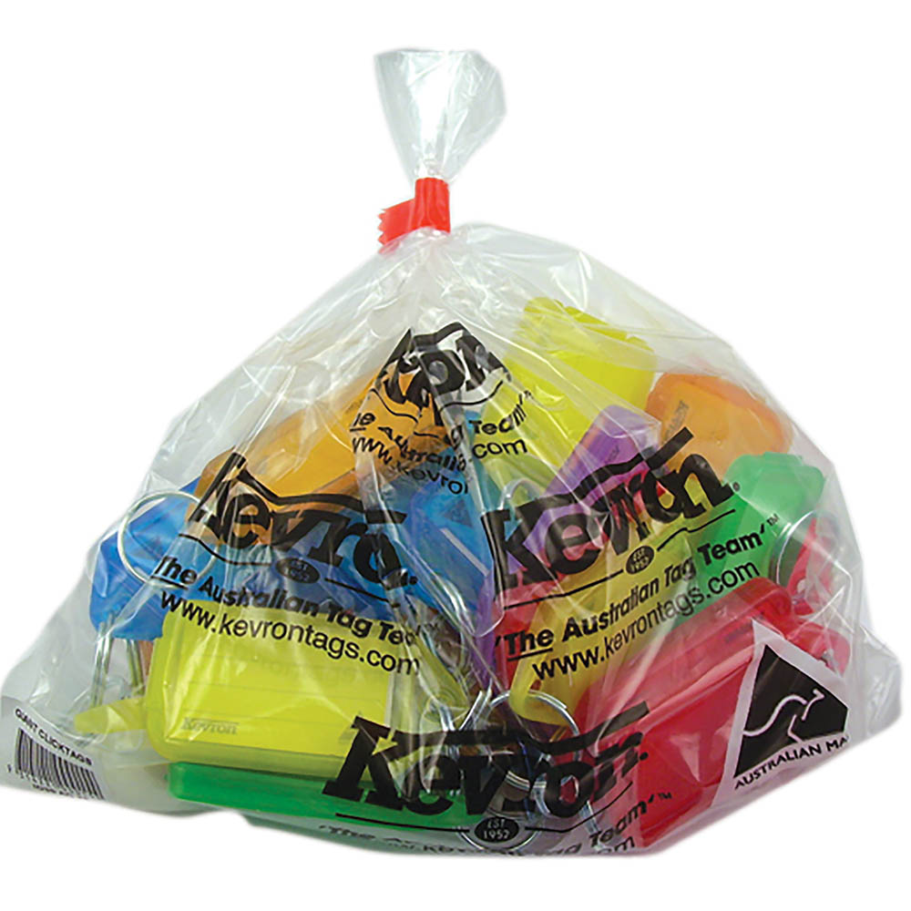 Image for KEVRON ID30 GIANT KEYTAGS ASSORTED BAG 25 from Prime Office Supplies