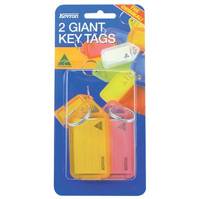 Image for KEVRON ID30 GIANT KEYTAGS ASSORTED PACK 2 from BusinessWorld Computer & Stationery Warehouse