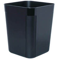 esselte sws plastic waste bin 30 litre black