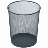 esselte metal mesh waste bin 10 litre black