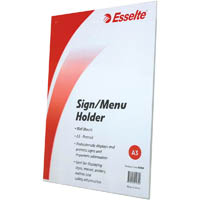 esselte sign / menu holder wall mount portrait a3 clear