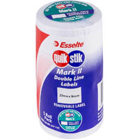 quikstik mark ii pricing gun label removable 1000 labels/roll 23 x 16mm white pack 5