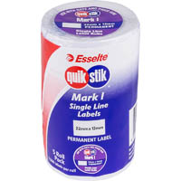 quikstik mark i pricing gun label permanent 1500 labels/roll 22 x 12mm white pack 5