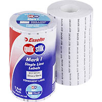 quikstik mark i single line label permanent best before 22 x 12mm white pack 5