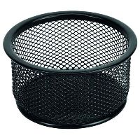 esselte metal mesh paper clip holder black