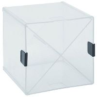 esselte shelf modular system 152mm cube 4 draw diagonal clear