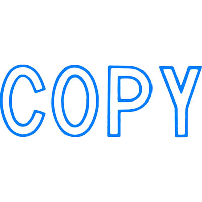 XSTAMPER CX-BN 1006 PRE-INKED MESSAGE STAMP COPY 42 X 13MM BLUE |  | 7004206i