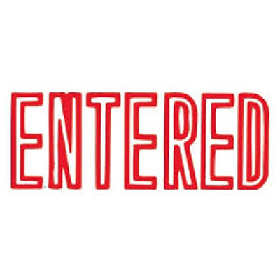XSTAMPER CX-BN 1021 PRE-INKED MESSAGE STAMP ENTERED 42 X 13MM RED |  | 7010366