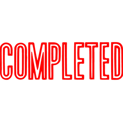 XSTAMPER CX-BN 1026 PRE-INKED MESSAGE STAMP COMPLETED 42 X 13MM RED |  | 7006339