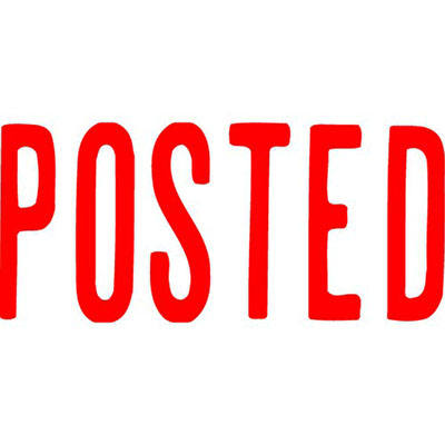 XSTAMPER CX-BN 1047 PRE-INKED MESSAGE STAMP POSTED 42 X 13MM RED |  | 7002982