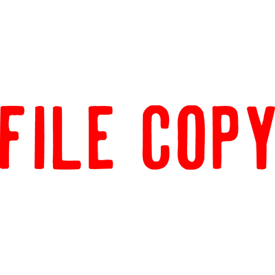 XSTAMPER CX-BN 1071 PRE-INKED MESSAGE STAMP FILE COPY 42 X 13MM RED |  | 7007410