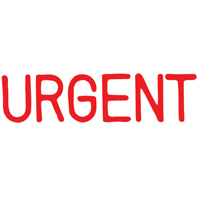XSTAMPER CX-BN 1103 PRE-INKED MESSAGE STAMP URGENT 42 X 13MM RED |  | 7002710