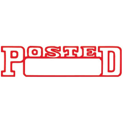 XSTAMPER CX-BN 1211 PRE-INKED MESSAGE STAMP POSTED DATE 42 X 13MM RED |  | 7003365