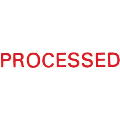 XSTAMPER CX-BN 1314 PRE-INKED MESSAGE STAMP PROCESSED 42 X 13MM RED |  | 7006614