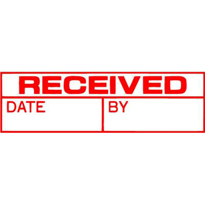 XSTAMPER CX-BN 1680 PRE-INKED MESSAGE STAMP RECEIVED/DATE/BY 42 X 13MM RED |  | 7004021i