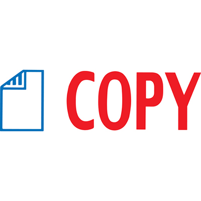 XSTAMPER CX-BN 2022 PRE-INKED MESSAGE STAMP COPY WITH ICON 42 X 13MM RED/BLUE |  | 7001244