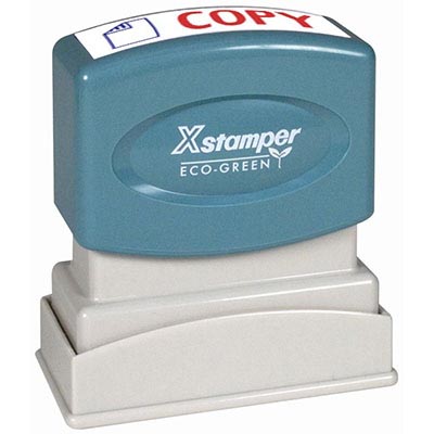 XSTAMPER CX-BN 2022 PRE-INKED MESSAGE STAMP COPY WITH ICON 42 X 13MM RED/BLUE |  | 7001244