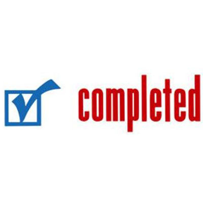 XSTAMPER CX-BN 2026 PRE-INKED MESSAGE STAMP COMPLETED WITH ICON 42 X 13MM RED/BLUE |  | 7002374i