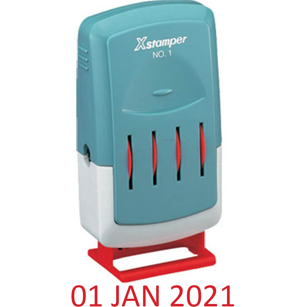 Image for XSTAMPER 5212 VERSA DATER SELF-INKING DATE STAMP 23.8 X 4.8MM RED from Clipboard Stationers & Art Supplies