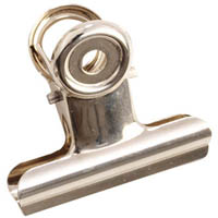 esselte bulldog clip 38mm silver box 72