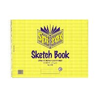 spirax 579b sketch book side open 96 page 272 x 360mm